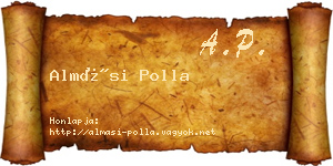 Almási Polla névjegykártya
